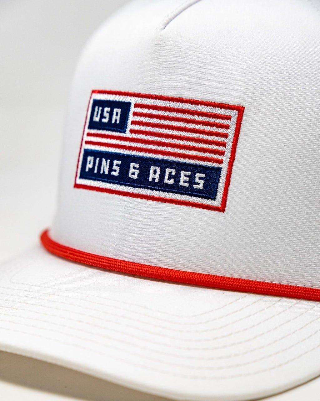 Perforated Rope Hat - USA - Black Girl Golf