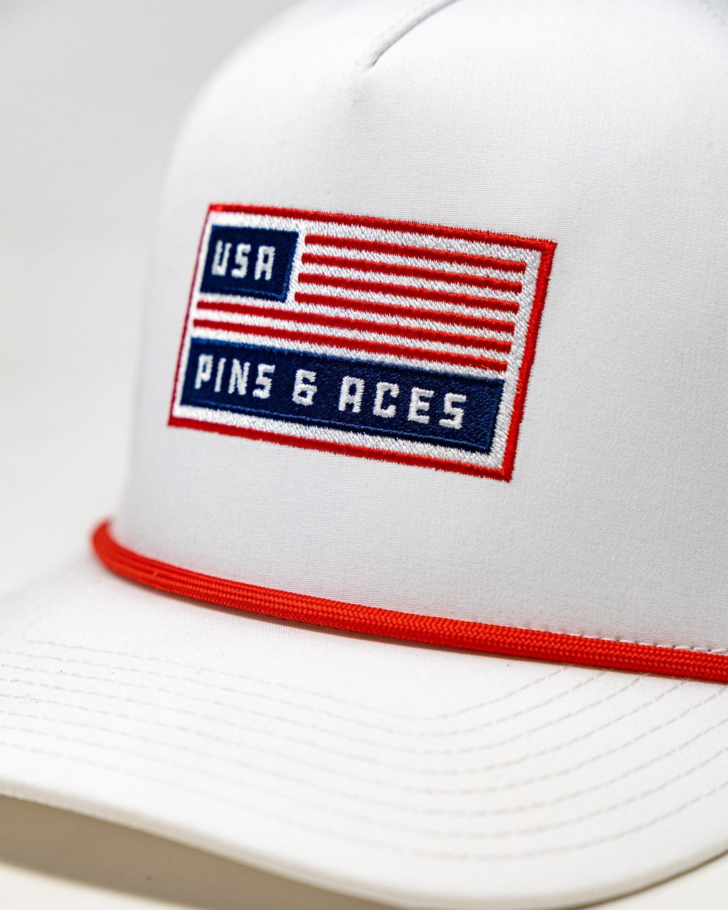 Perforated Rope Hat - USA - Black Girl Golf