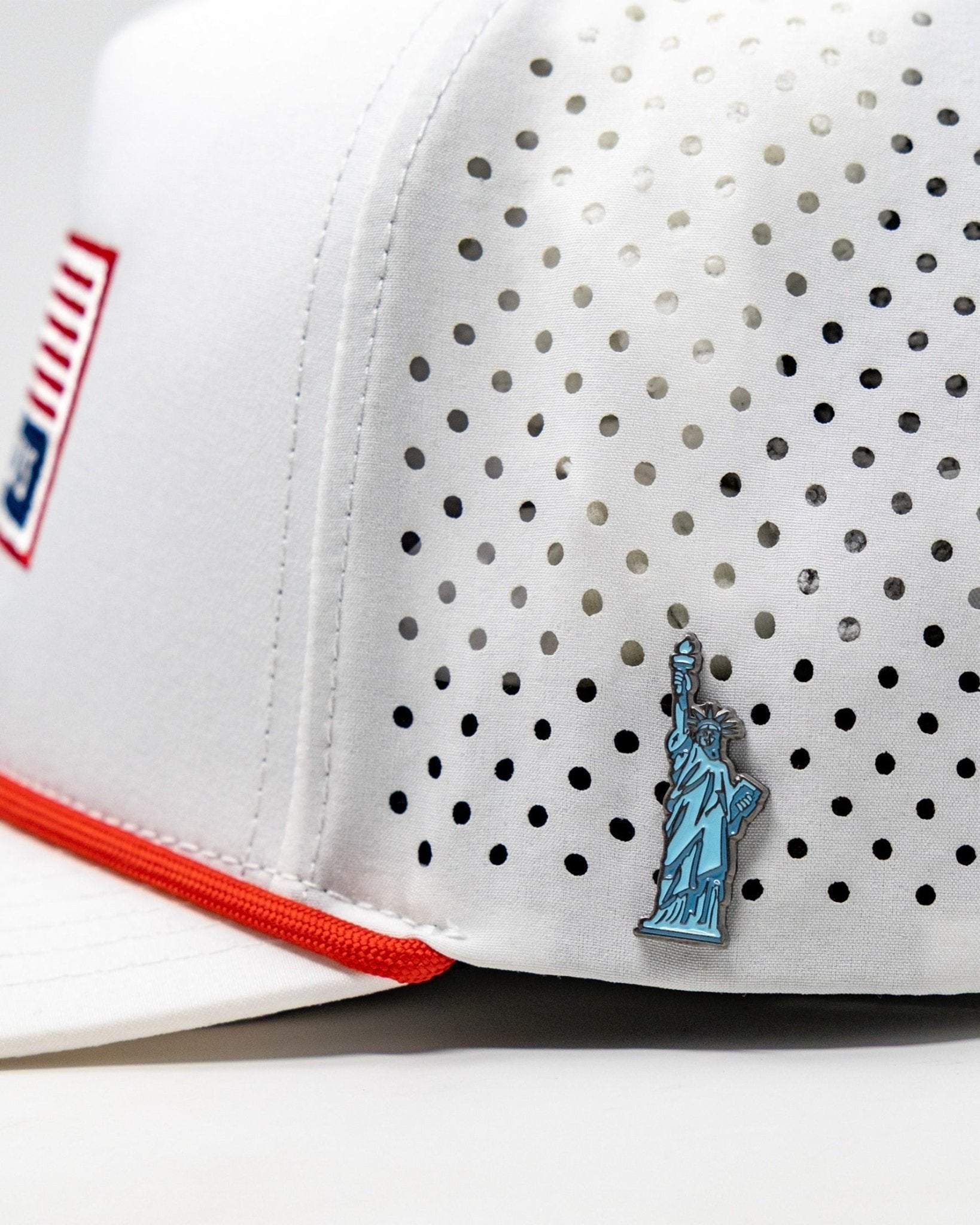 Perforated Rope Hat - USA - Black Girl Golf
