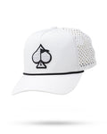 Perforated Rope Hat - White - Black Girl Golf