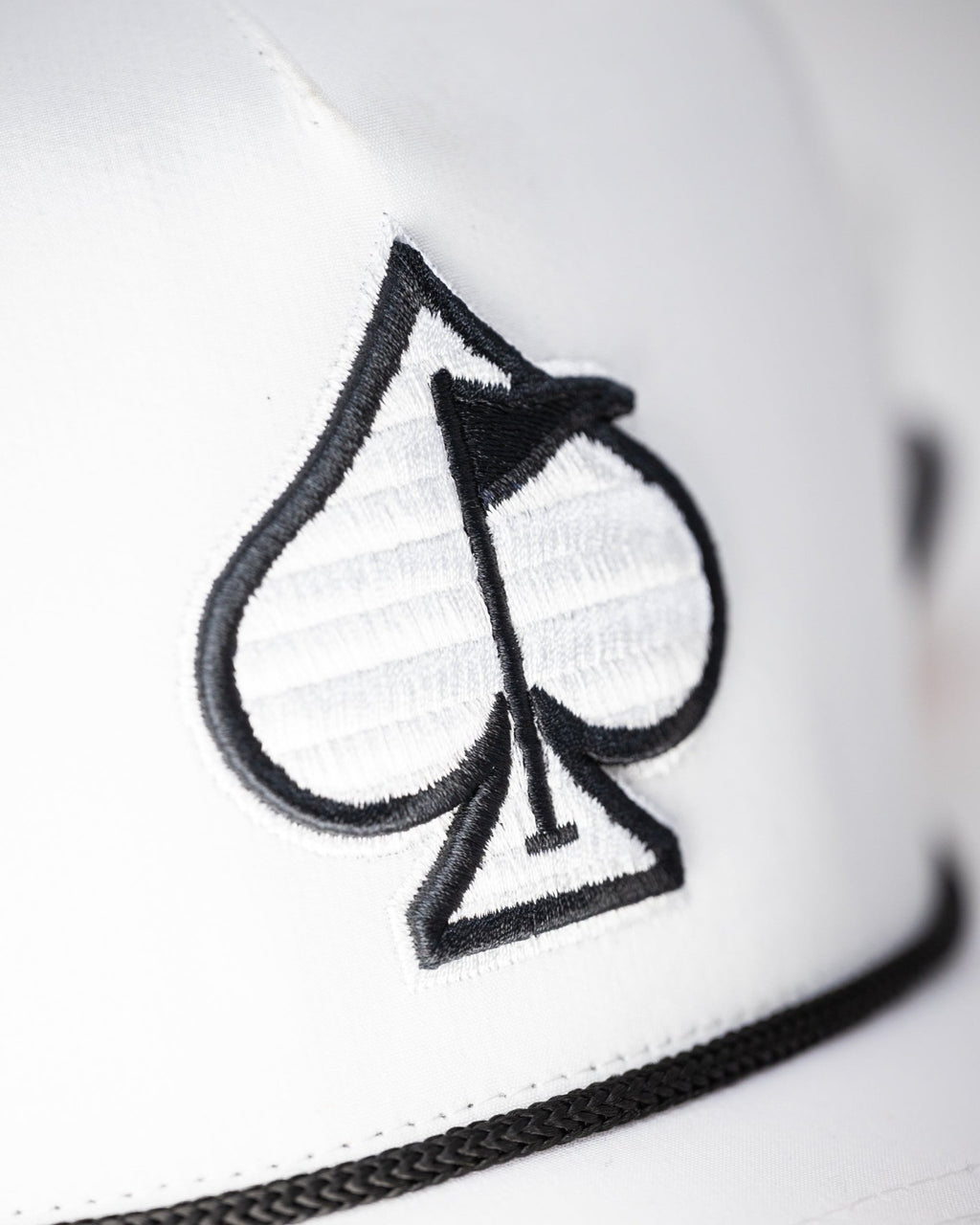 Perforated Rope Hat - White - Black Girl Golf