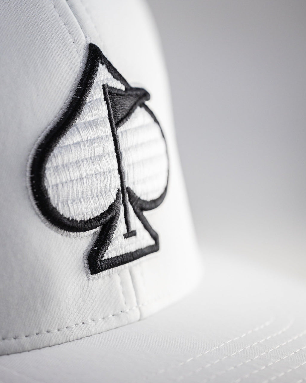 Performance Spade Hat - White - Black Girl Golf