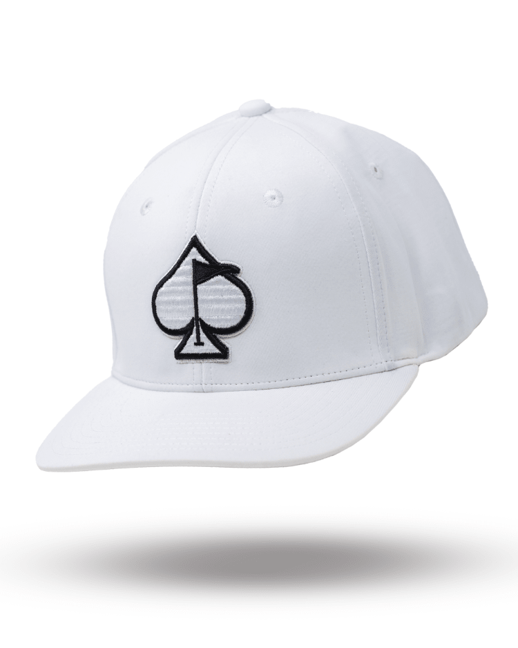 Performance Spade Hat - White - Black Girl Golf