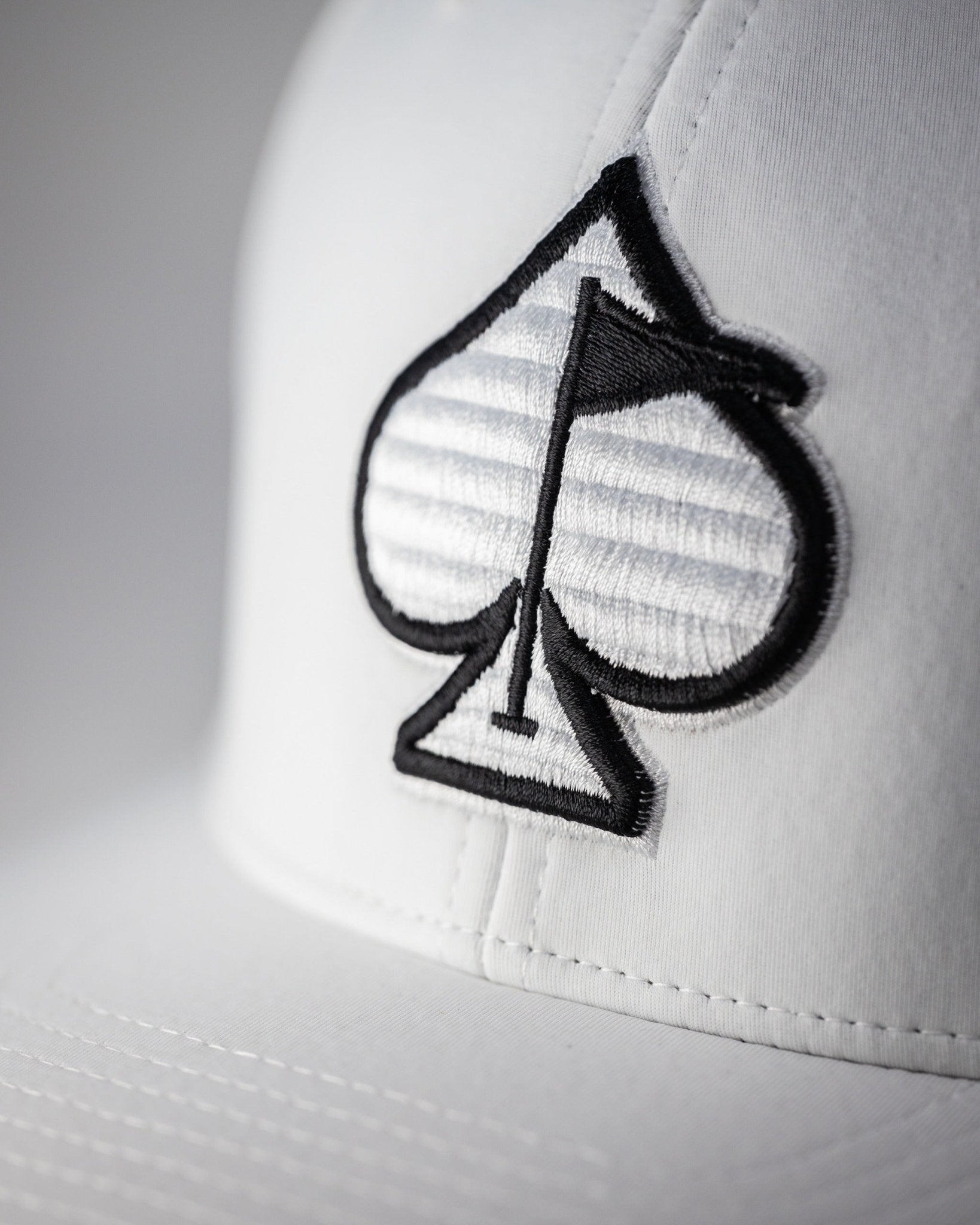 Performance Spade Hat - White - Black Girl Golf