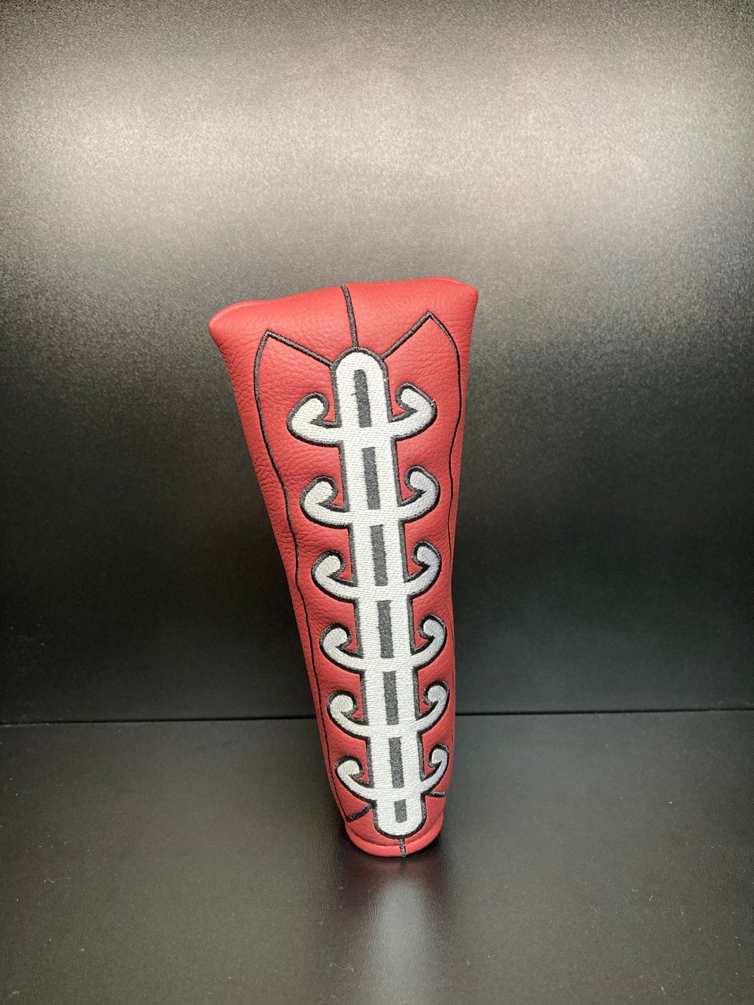 Pigskin Leather Football Headcover - Black Girl Golf