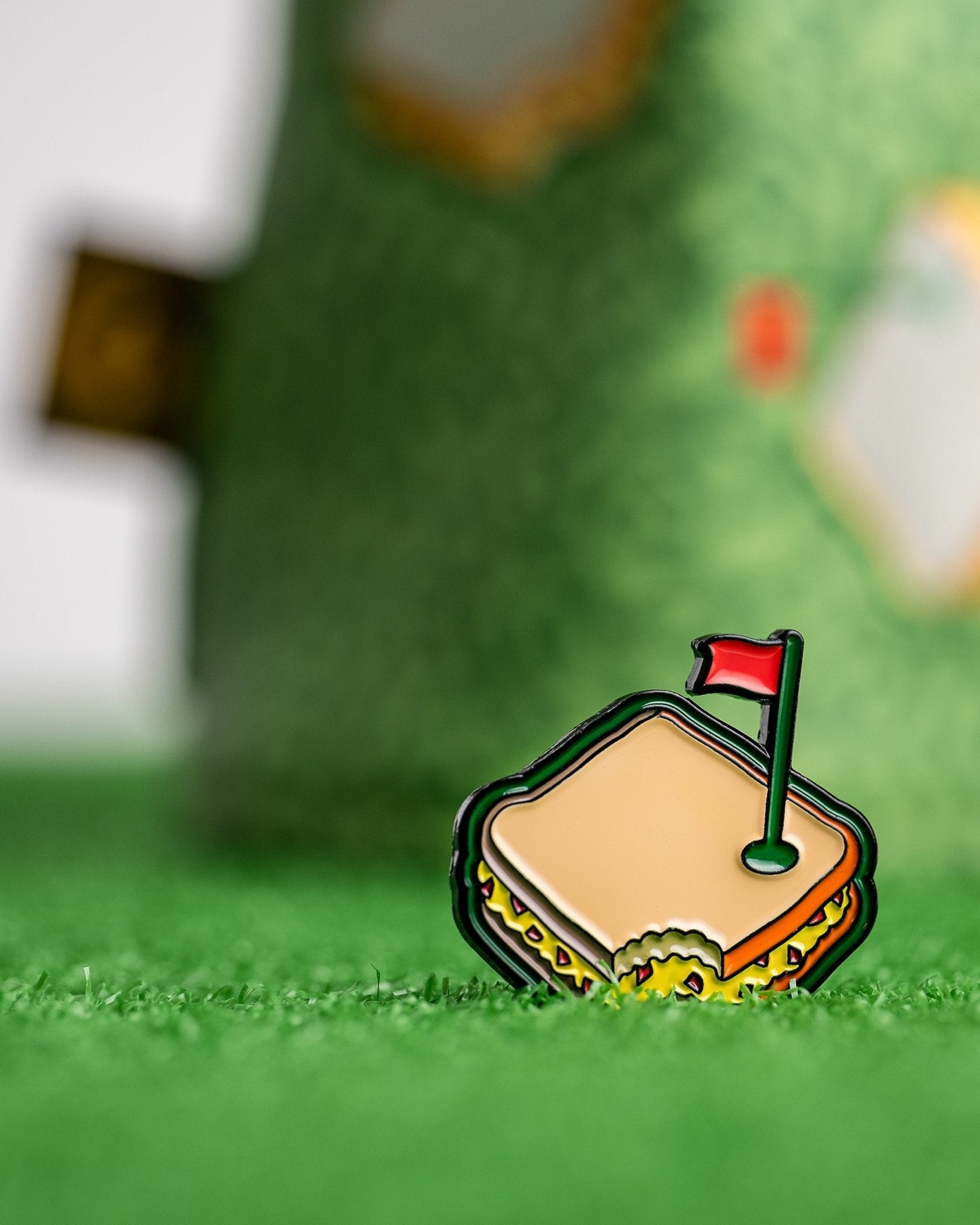 Pimento Cheese Sandwich Ball Marker - Black Girl Golf