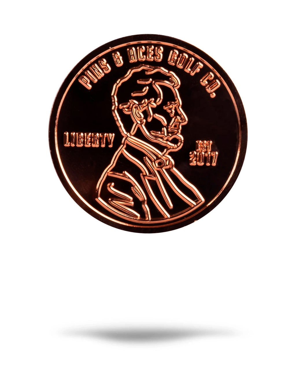 Pins & Aces Penny Ball Marker - Black Girl Golf