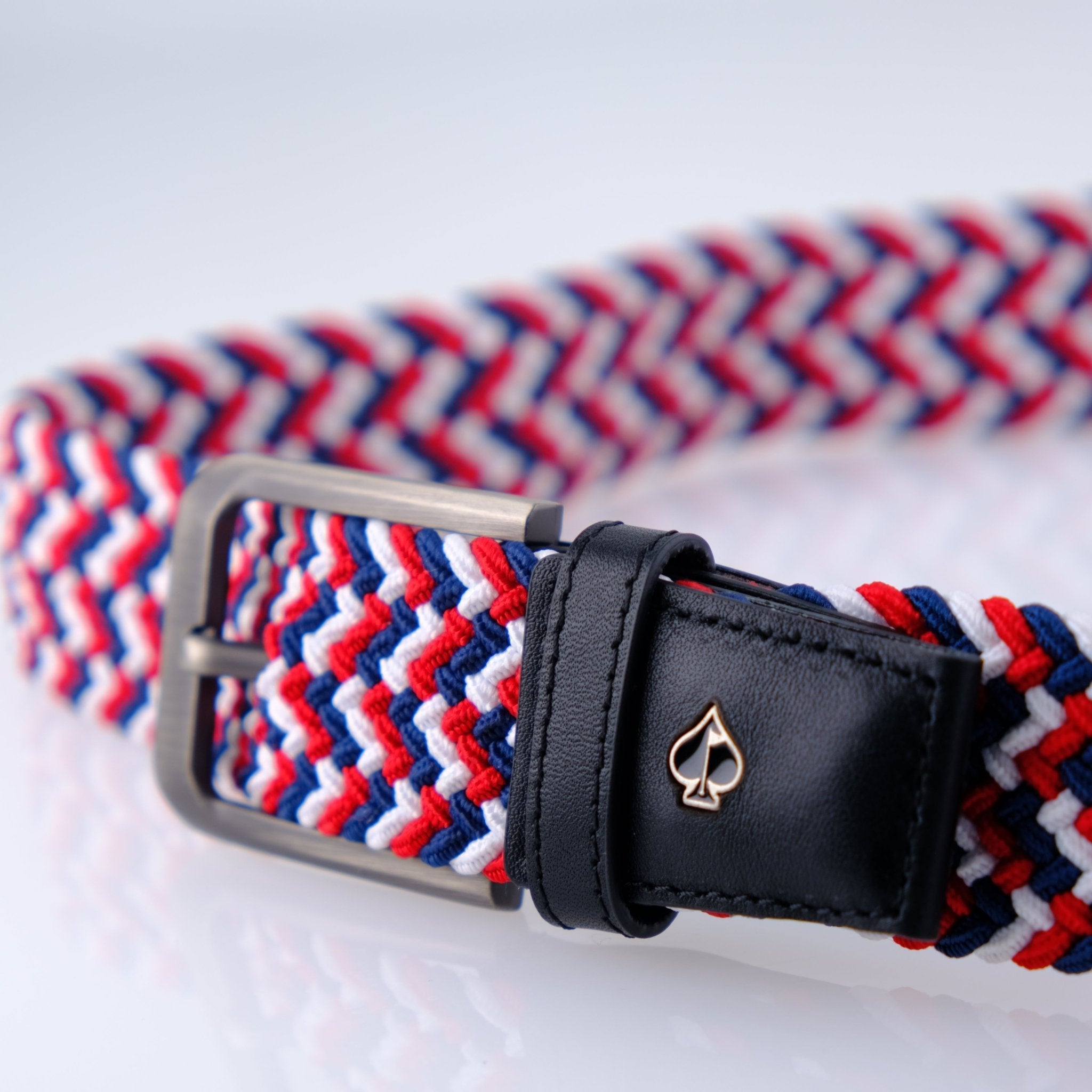 Pins Belt - Red White & Blue - Black Girl Golf