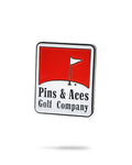 Pins Reds Ball Marker - Black Girl Golf