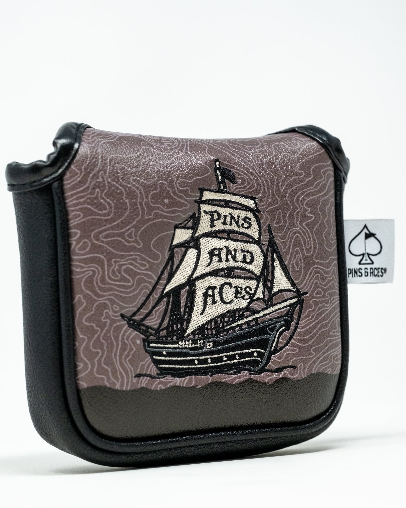 Pirate - Mallet Putter Cover - Black Girl Golf