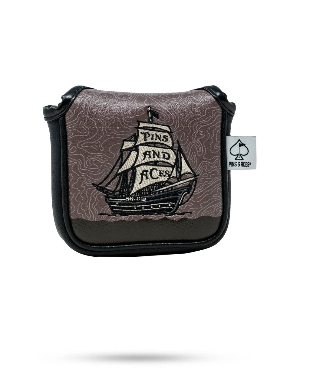 Pirate - Mallet Putter Cover - Black Girl Golf