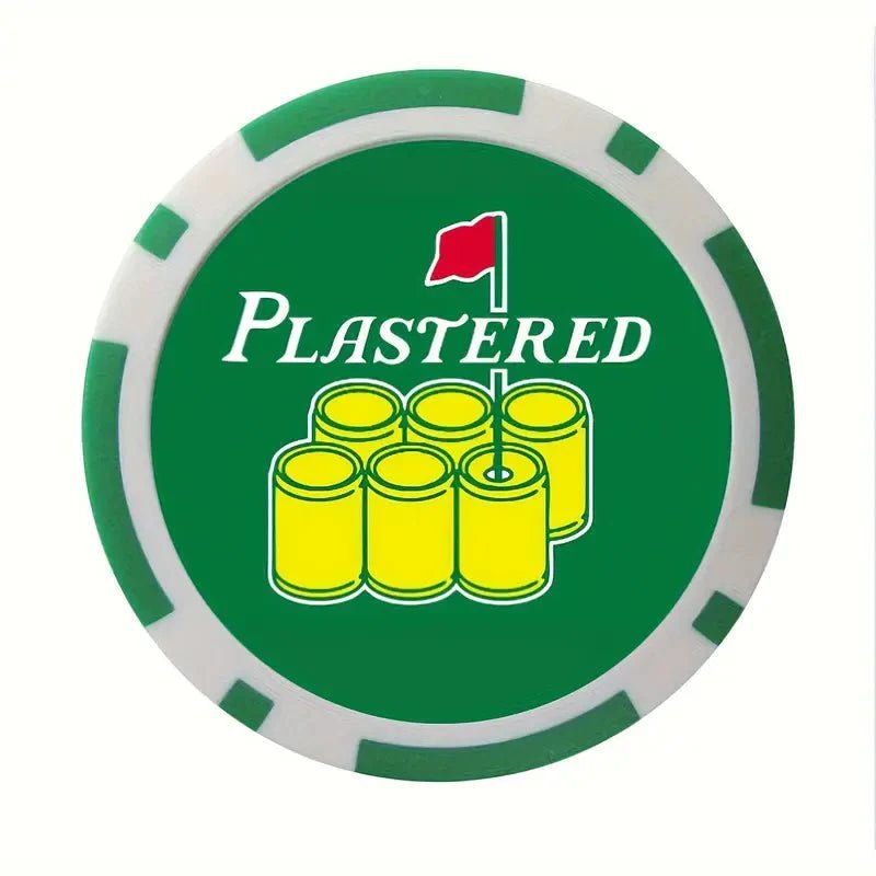 Plastered Poker Chip Ball Marker - Black Girl Golf