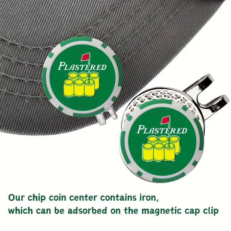 Plastered Poker Chip Ball Marker - Black Girl Golf
