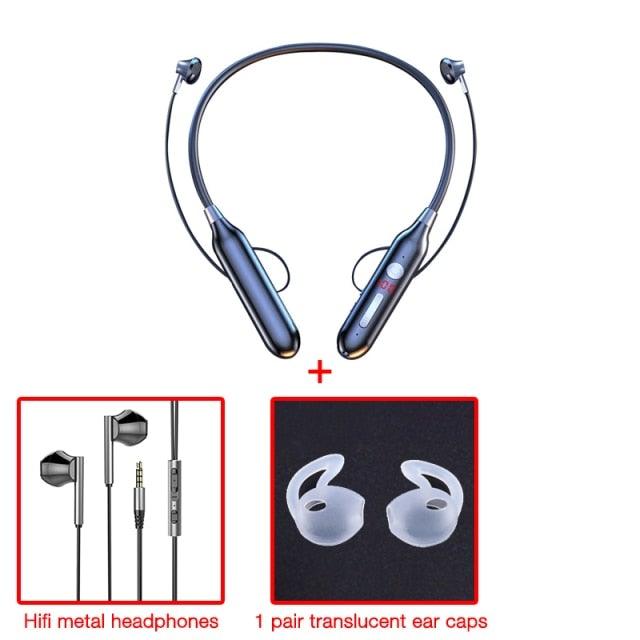 Playback Bluetooth Headphone Bass Wireless Headphones Sport Stereo Bluetooth Earphone Neckband Music Headset Updated Design with Industry Leading Sound & Improved Comfort, Long Wireless Range, Up to 24 Hours of Talk Time - Black Girl Golf