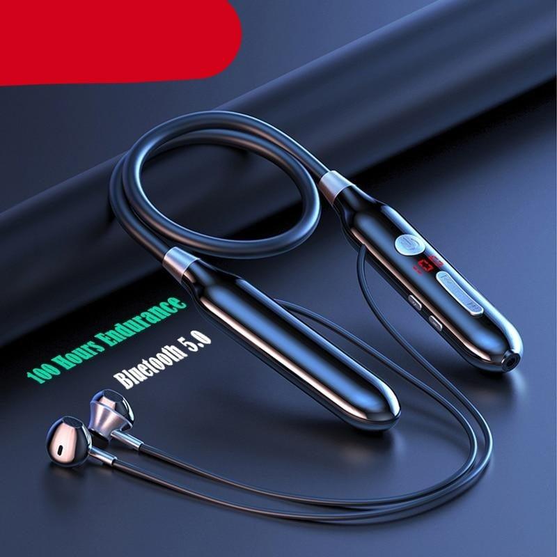 Playback Bluetooth Headphone Bass Wireless Headphones Sport Stereo Bluetooth Earphone Neckband Music Headset Updated Design with Industry Leading Sound & Improved Comfort, Long Wireless Range, Up to 24 Hours of Talk Time - Black Girl Golf