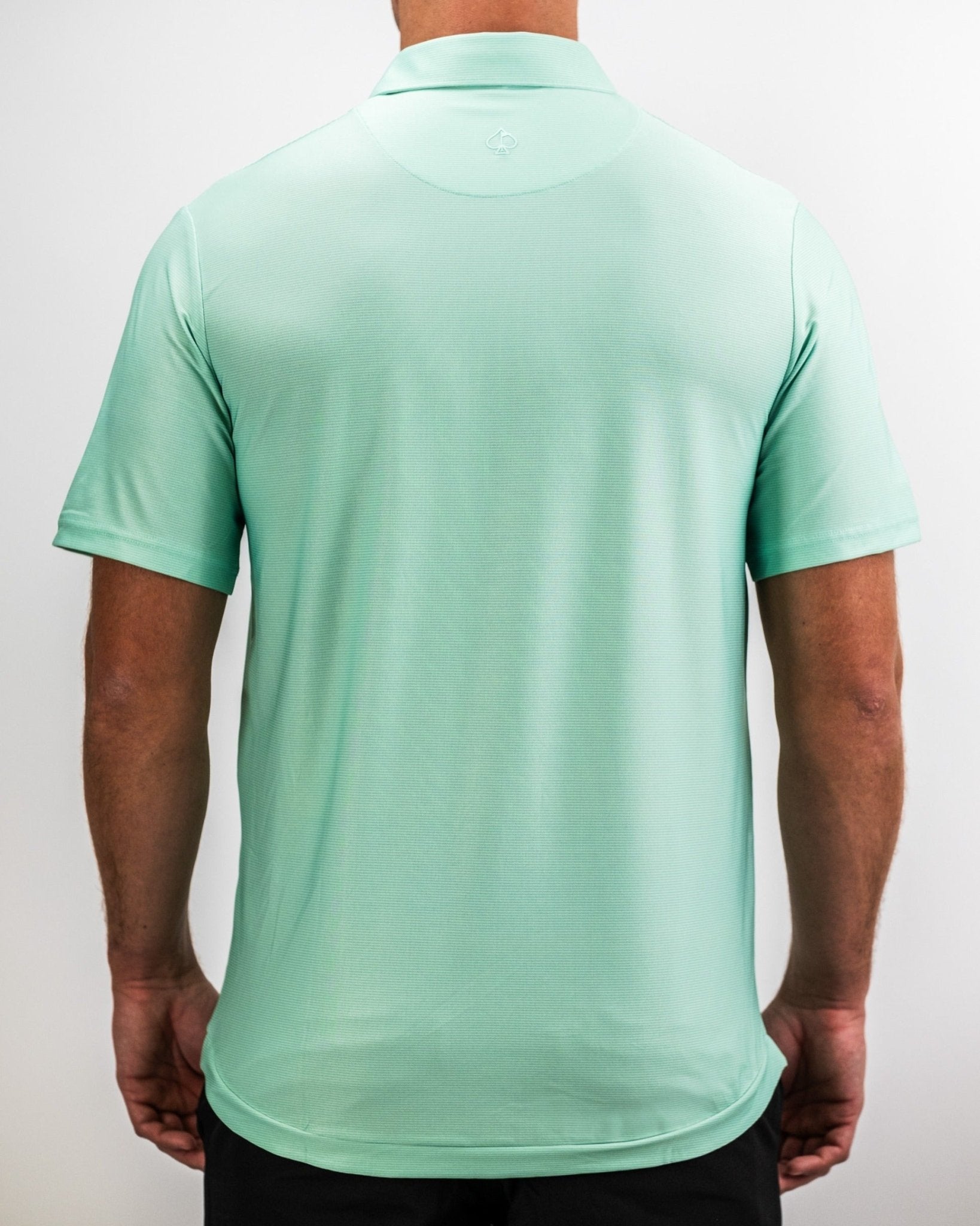 Player Preferred™ Polo - Spearmint Stripes - Black Girl Golf