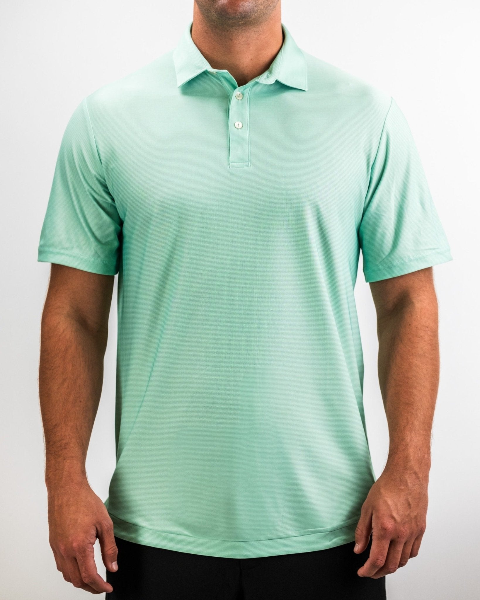 Player Preferred™ Polo - Spearmint Stripes - Black Girl Golf