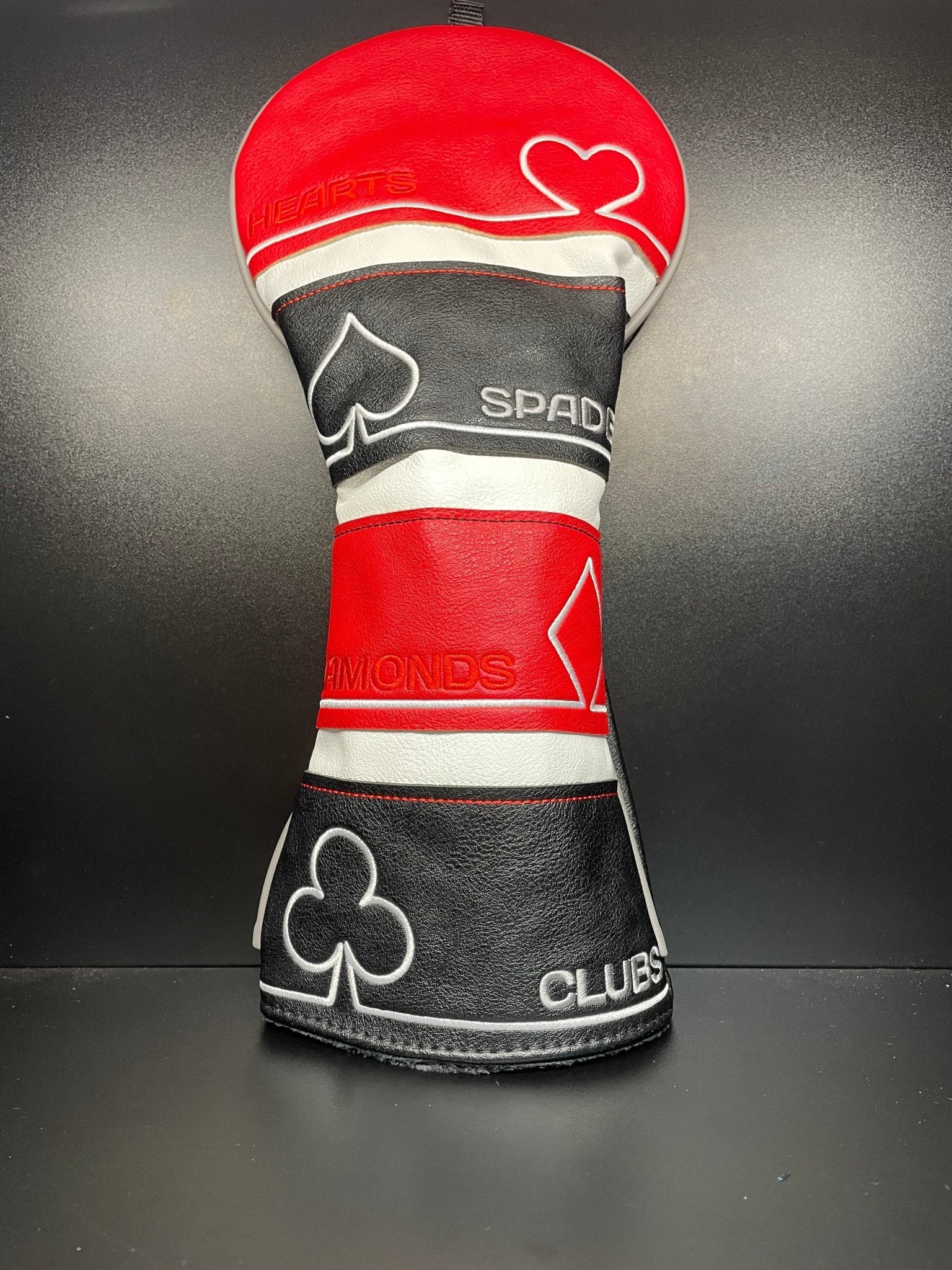 Playing Card Suits Headcover - Black Girl Golf