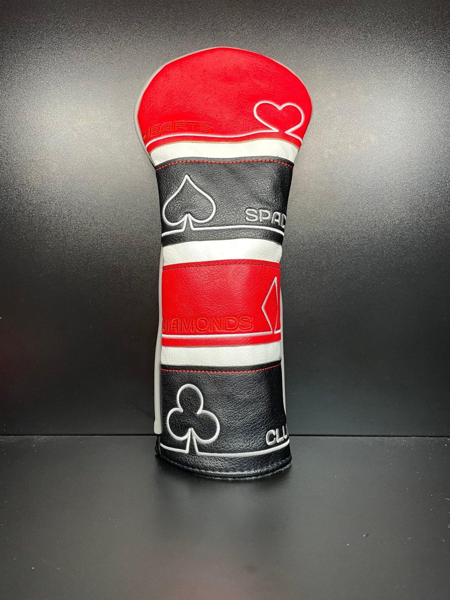 Playing Card Suits Headcover - Black Girl Golf
