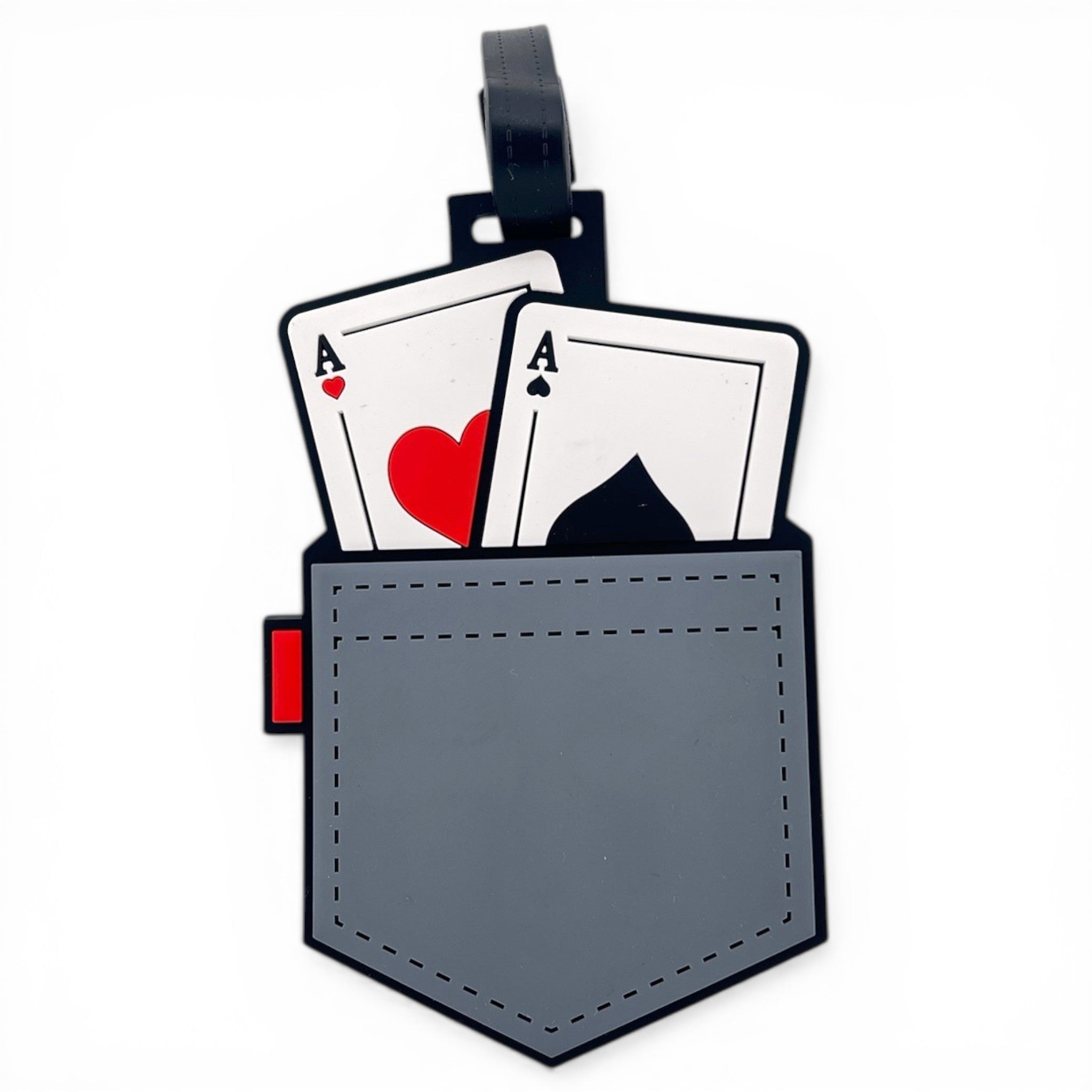 Pocket Aces Clip-On Tag | Multi-Use Bag Tag, Travel Tag, Golf Accessory - Black Girl Golf