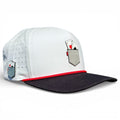 Pocket Aces Golf Hat | Snapback Cap | Built - in Magnetic Ball Marker Holder + Marker Included | Adjustable Gray & Black - Black Girl Golf