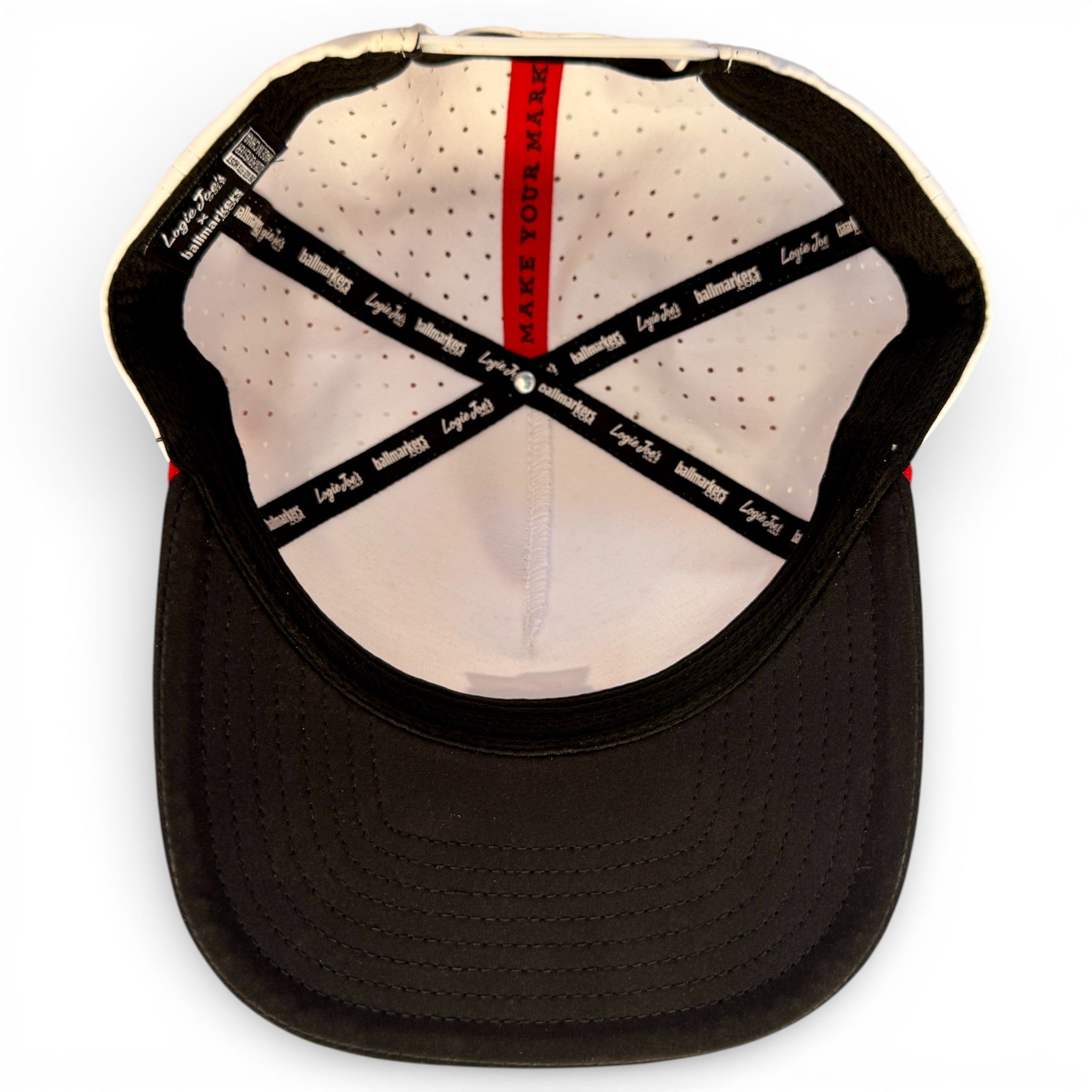 Pocket Aces Golf Hat | Snapback Cap | Built - in Magnetic Ball Marker Holder + Marker Included | Adjustable Gray & Black - Black Girl Golf