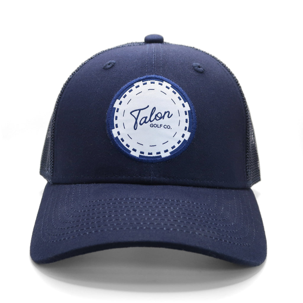 Poker Chip - Navy Blue Trucker Hat - Black Girl Golf