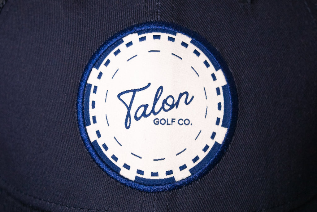 Poker Chip - Navy Blue Trucker Hat - Black Girl Golf