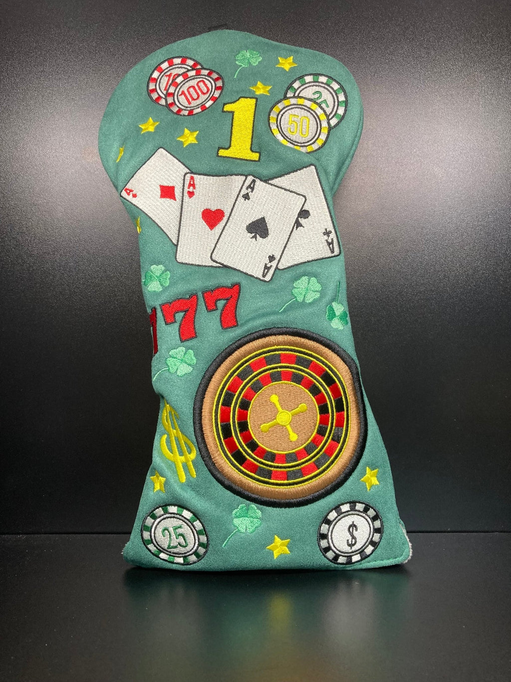 Poker Table Felt Headcover - Black Girl Golf