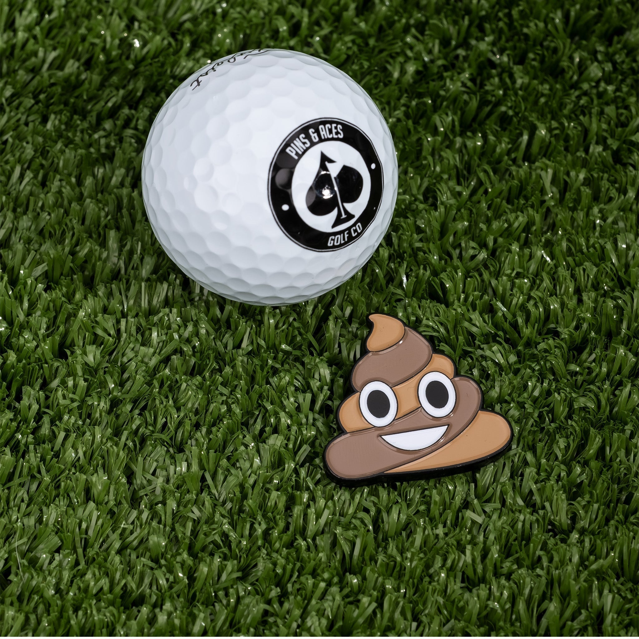 Poop Ball Marker - Black Girl Golf