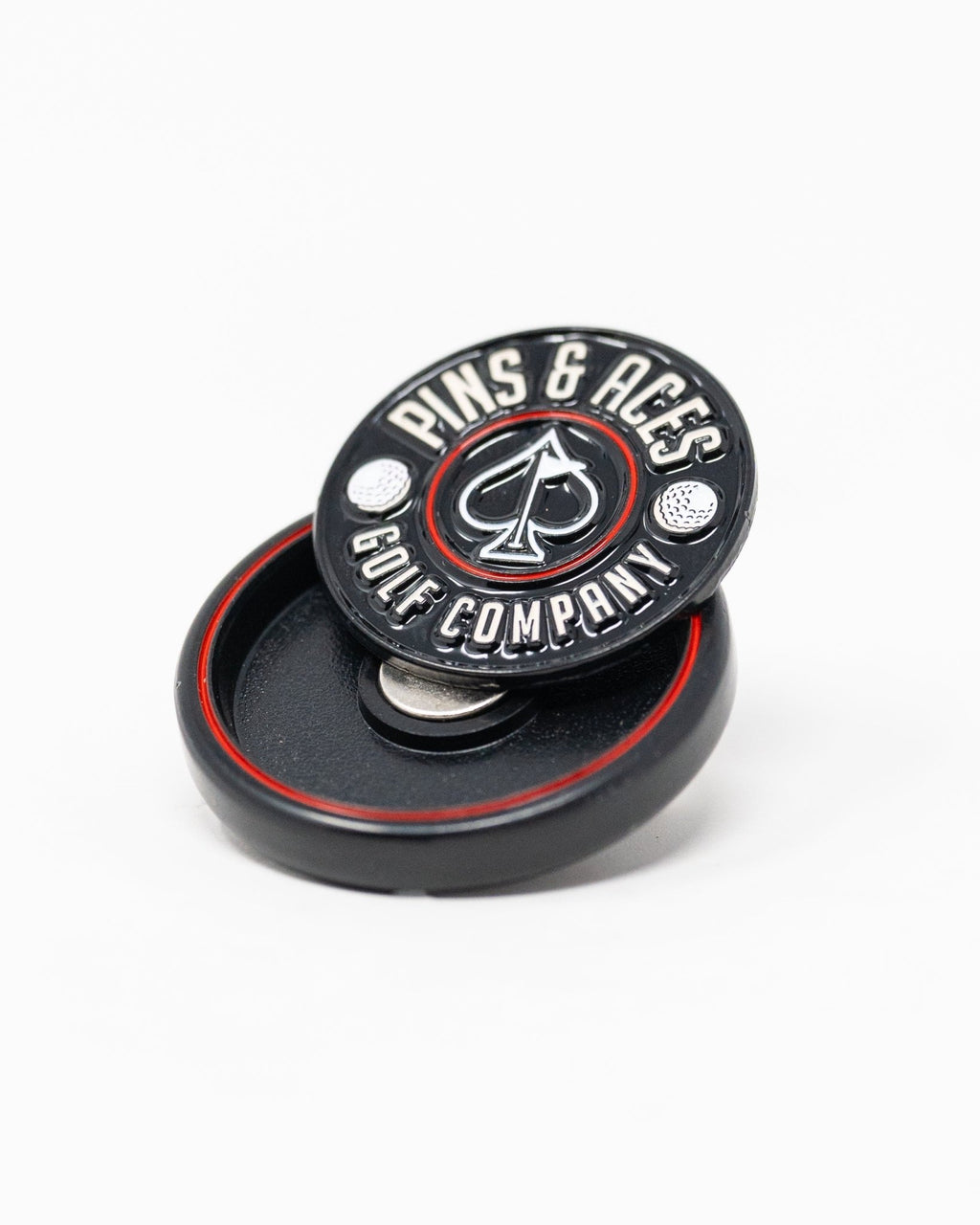 Pop Out Medallion Ball Marker - Black - Black Girl Golf