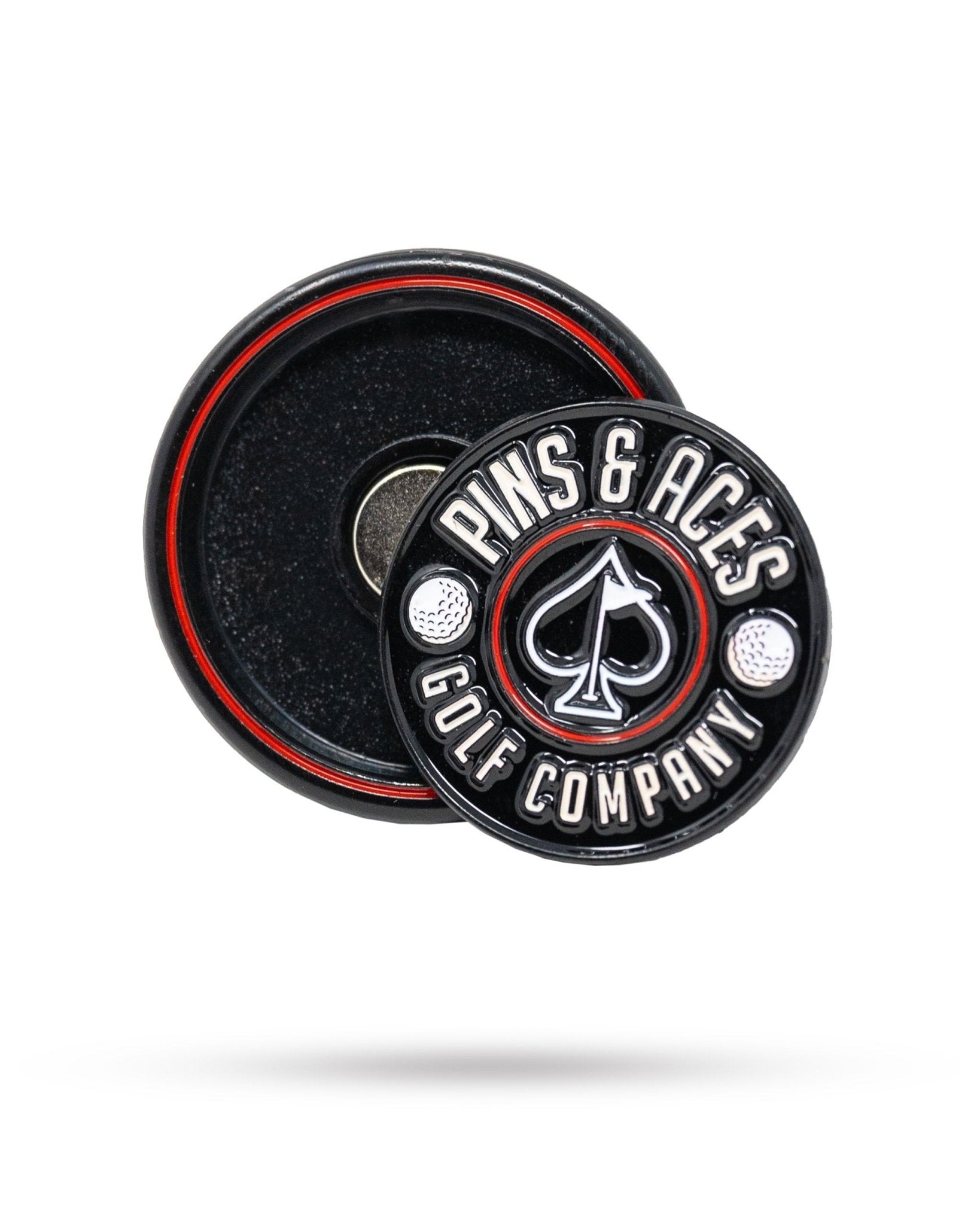 Pop Out Medallion Ball Marker - Black - Black Girl Golf