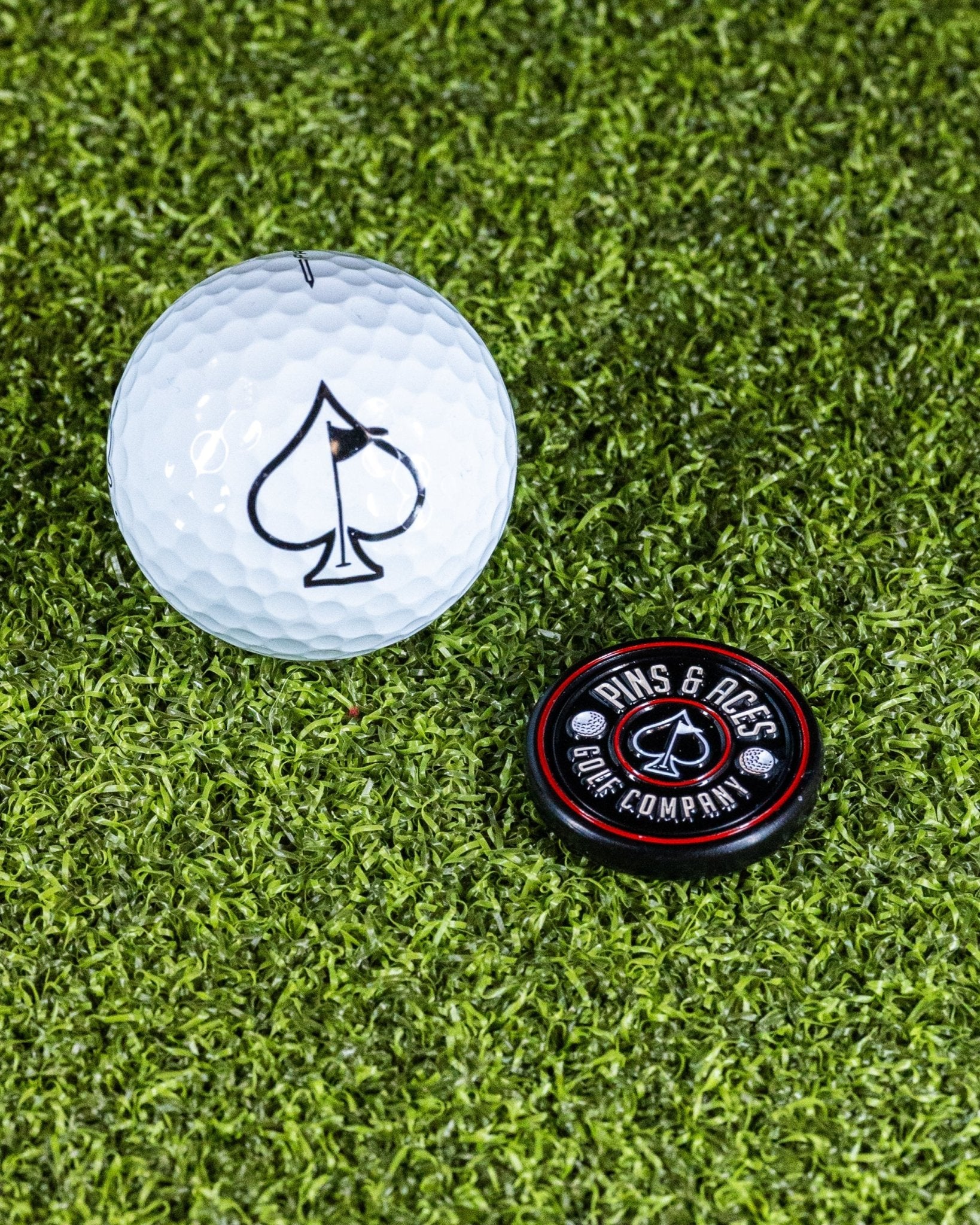 Pop Out Medallion Ball Marker - Black - Black Girl Golf