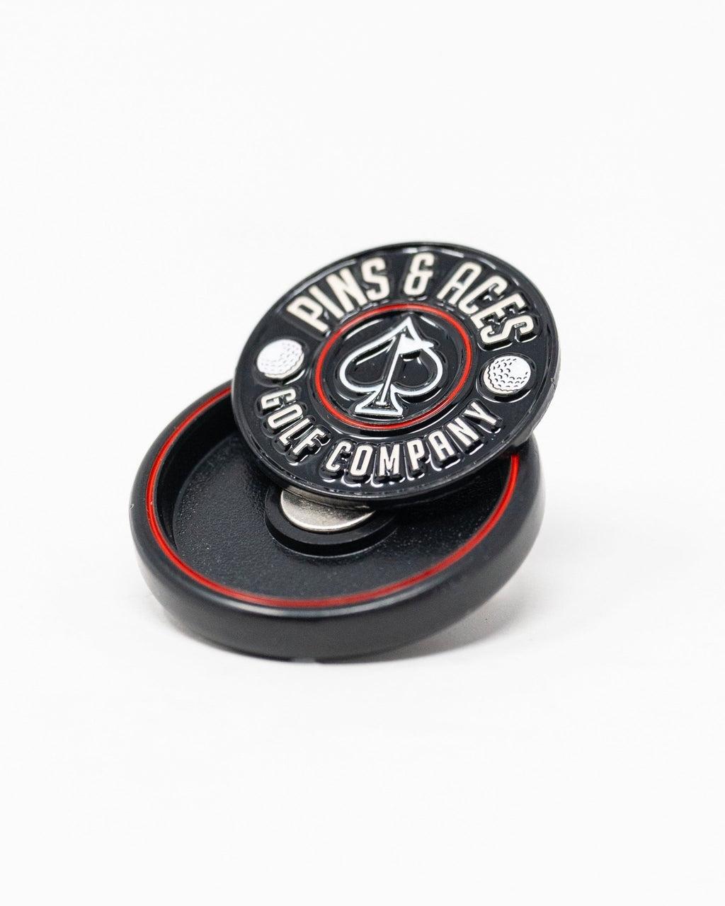 Pop Out Medallion Ball Marker - Black - Black Girl Golf