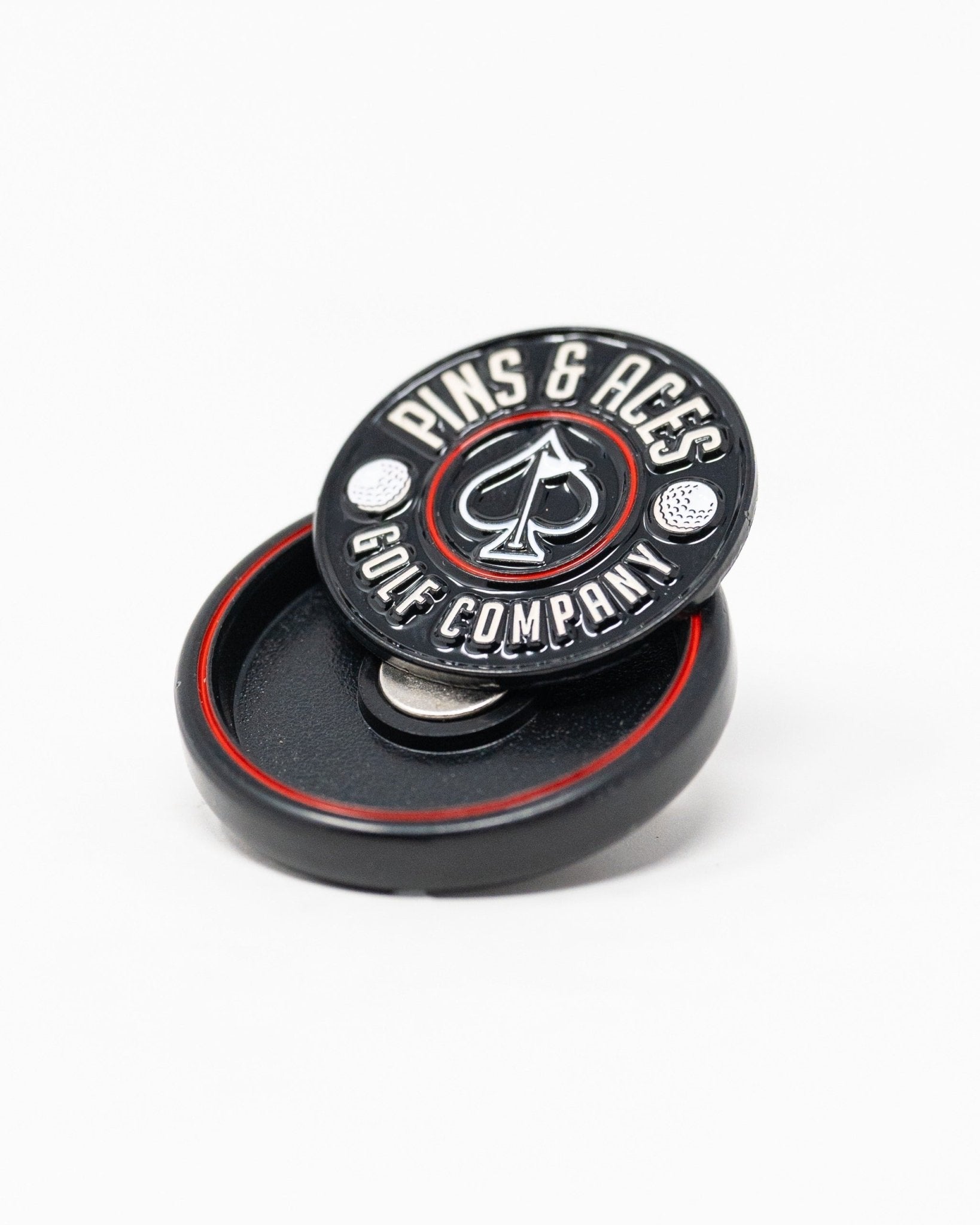 Pop Out Medallion Ball Marker - Black - Black Girl Golf