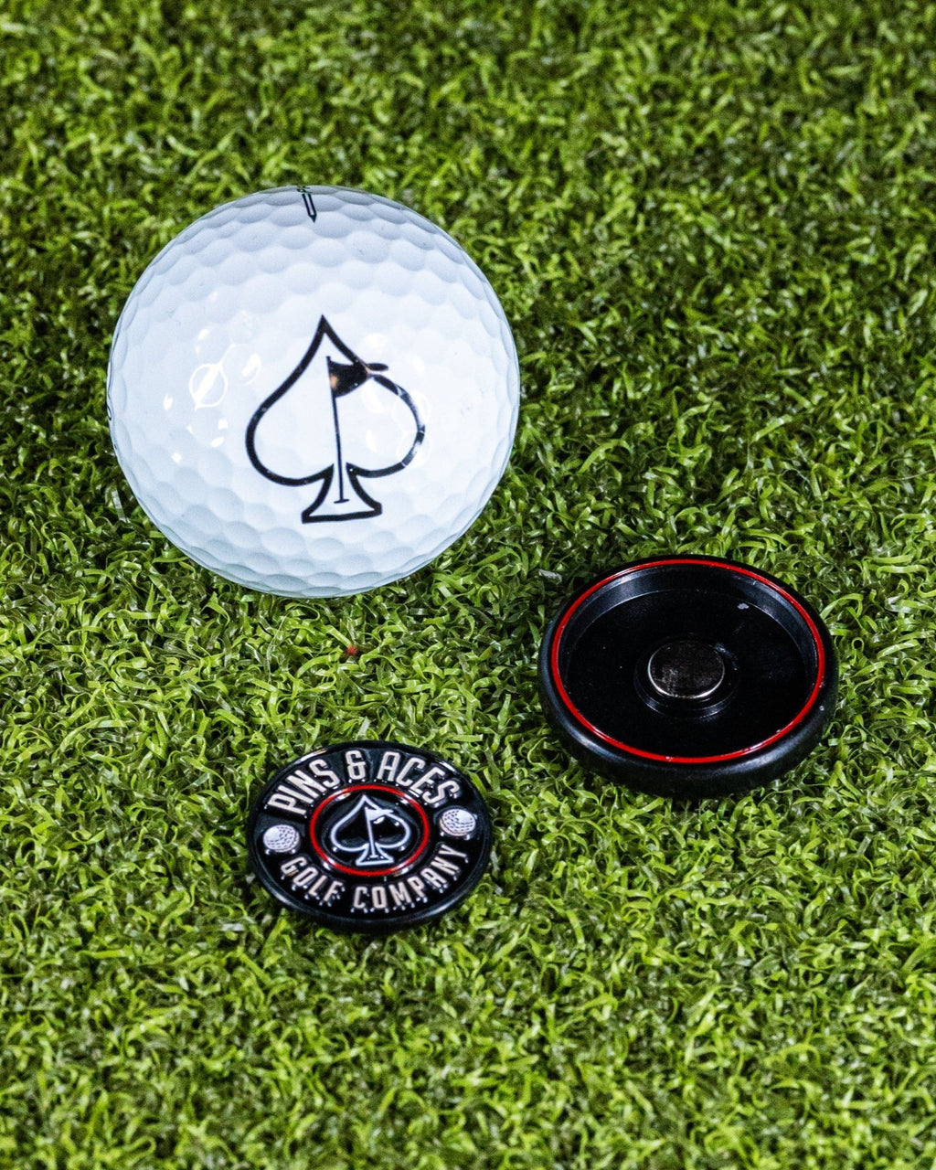 Pop Out Medallion Ball Marker - Black - Black Girl Golf
