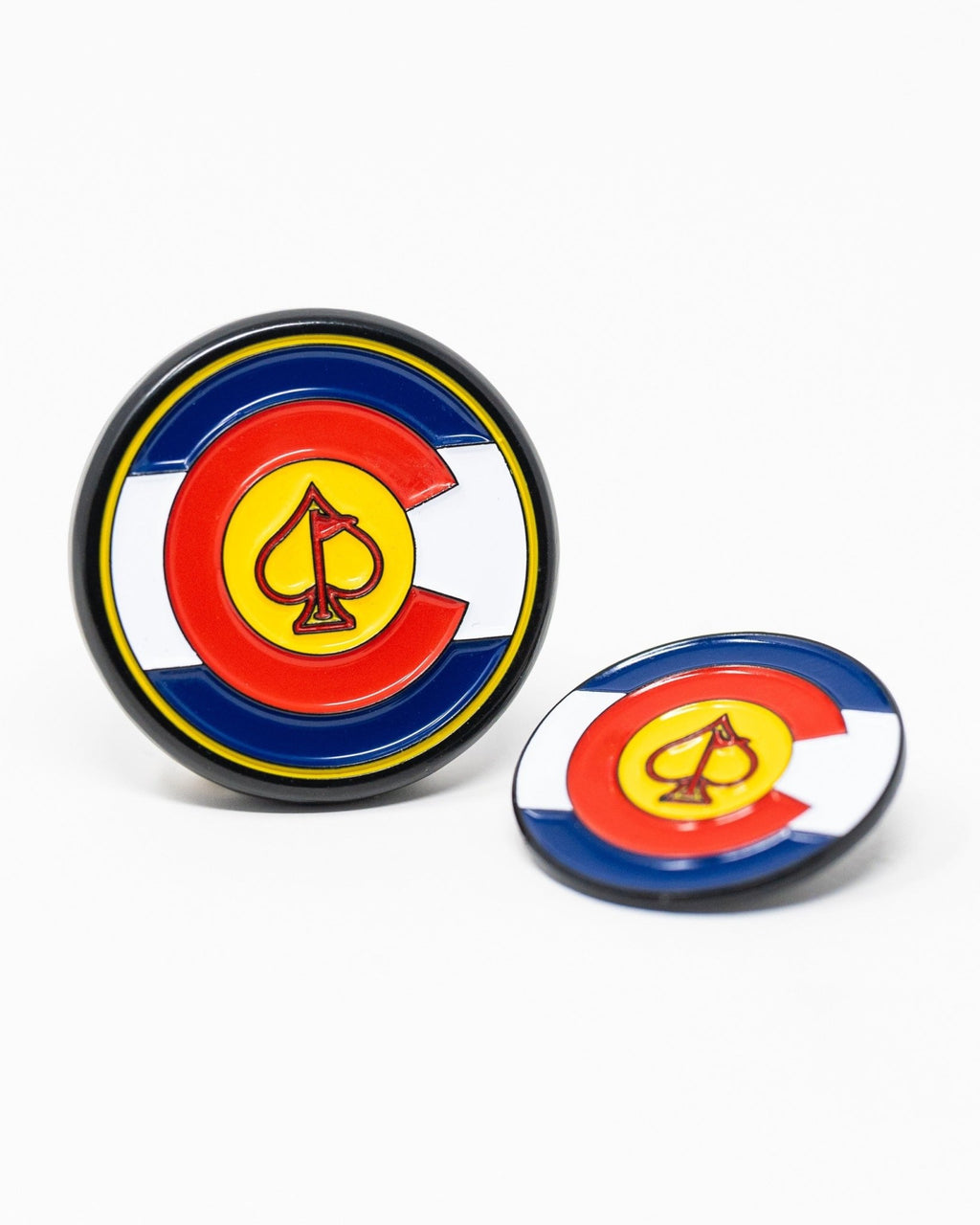 Pop Out Medallion Ball Marker - Colorado - Black Girl Golf