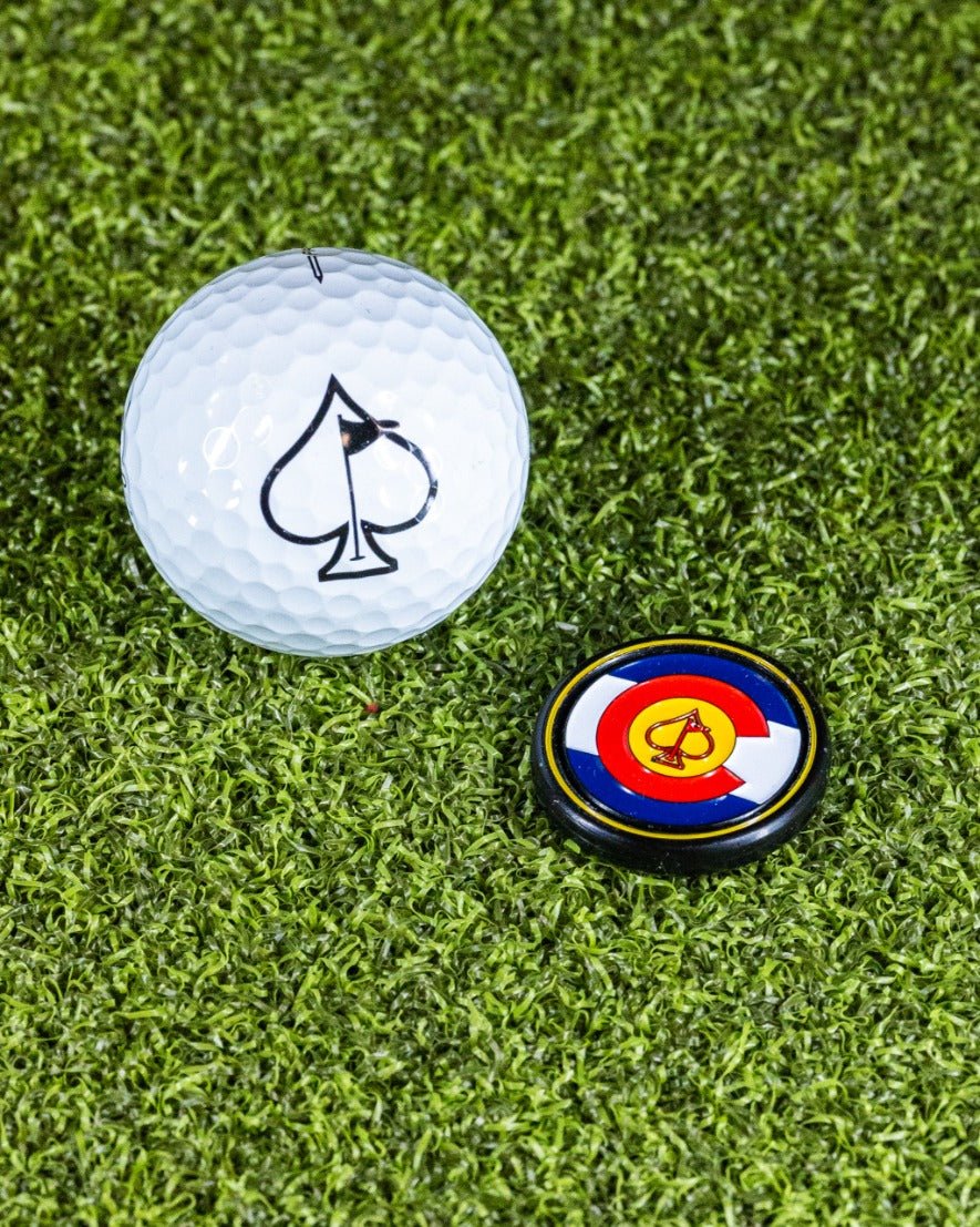 Pop Out Medallion Ball Marker - Colorado - Black Girl Golf