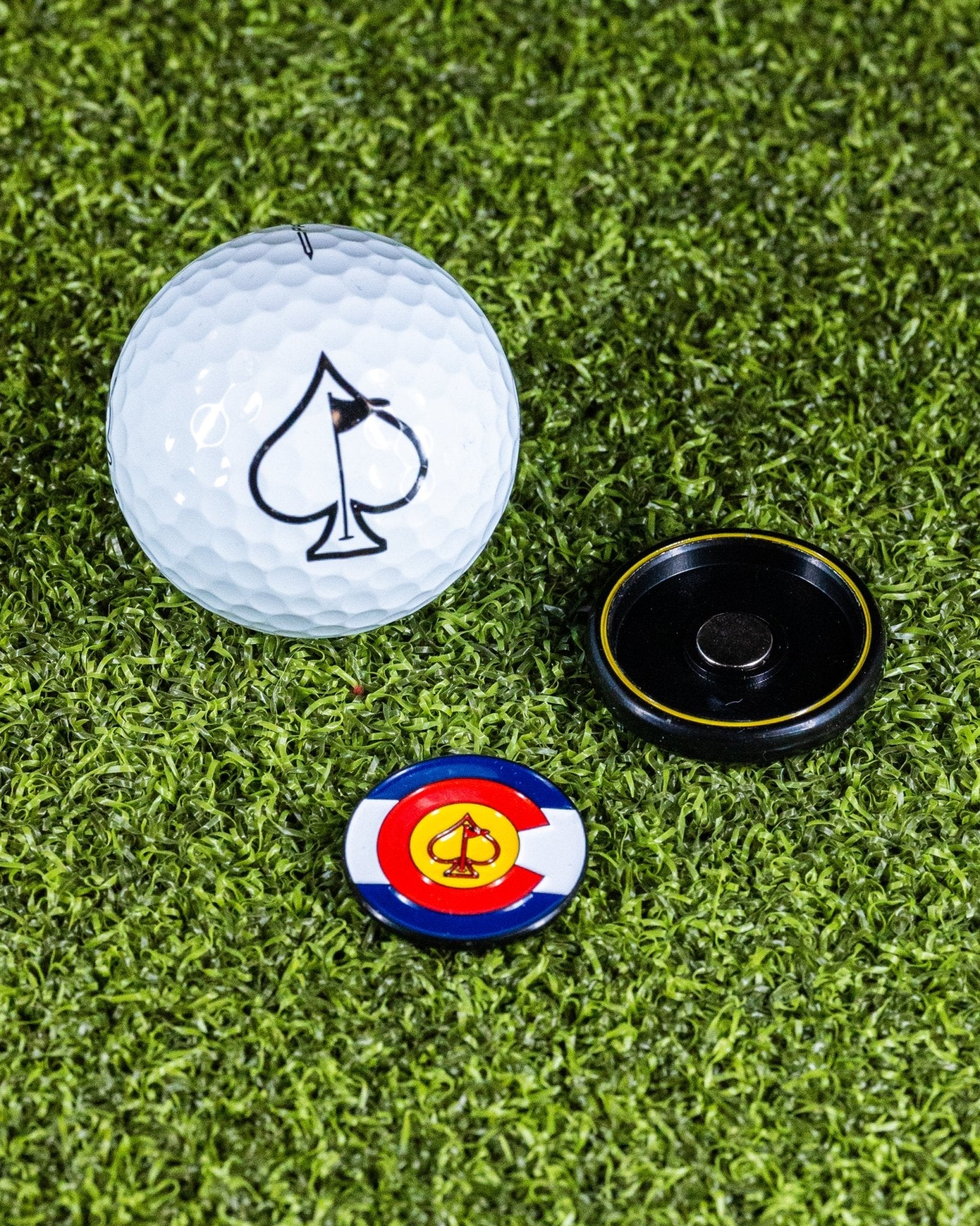 Pop Out Medallion Ball Marker - Colorado - Black Girl Golf