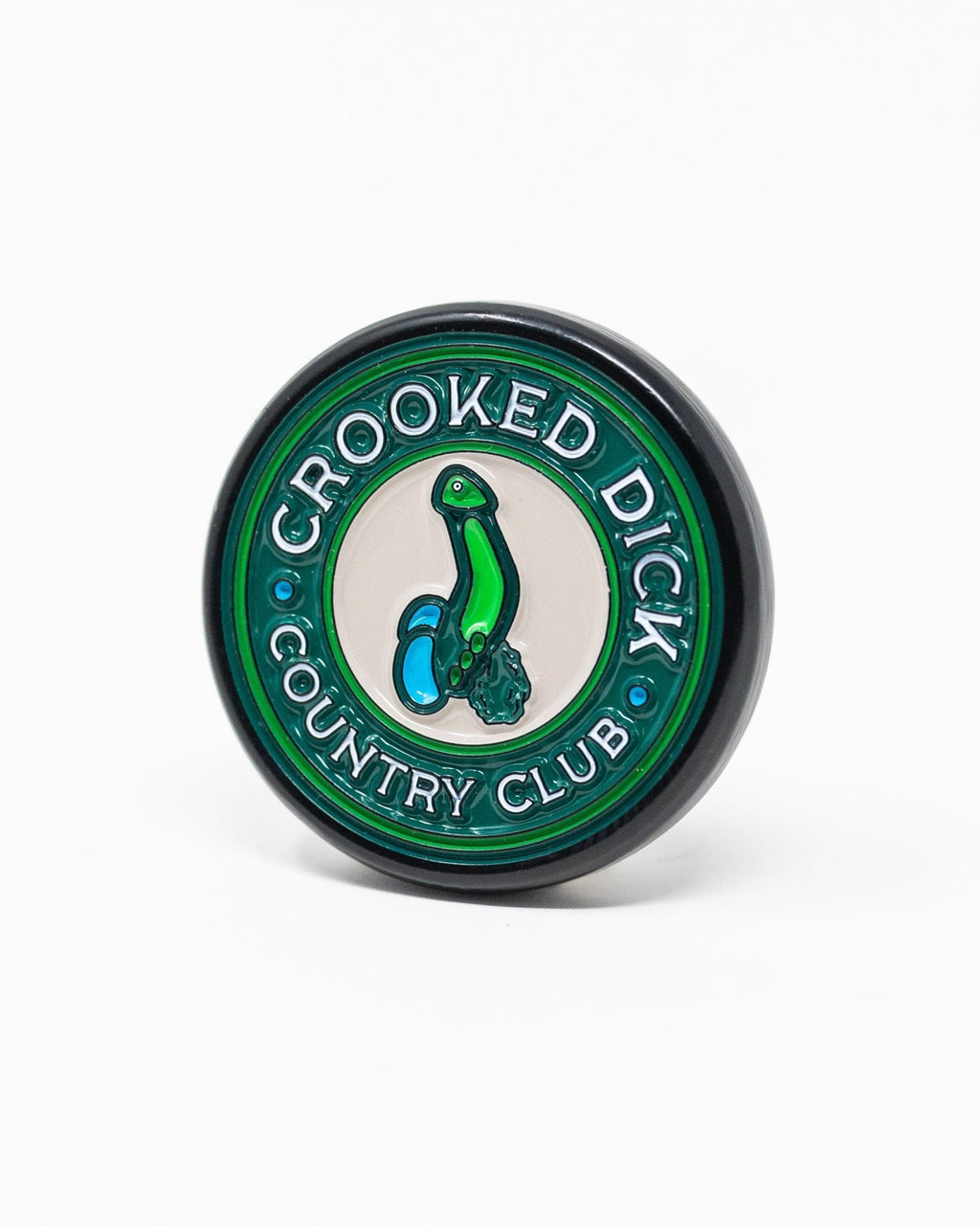 Pop Out Medallion Ball Marker - Crooked Dick - Black Girl Golf