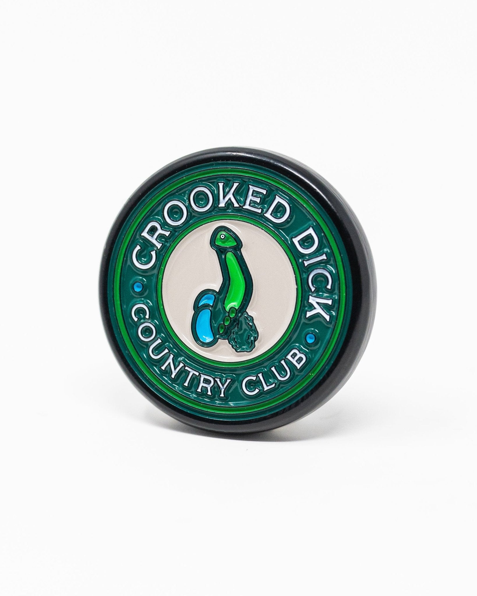 Pop Out Medallion Ball Marker - Crooked Dick - Black Girl Golf