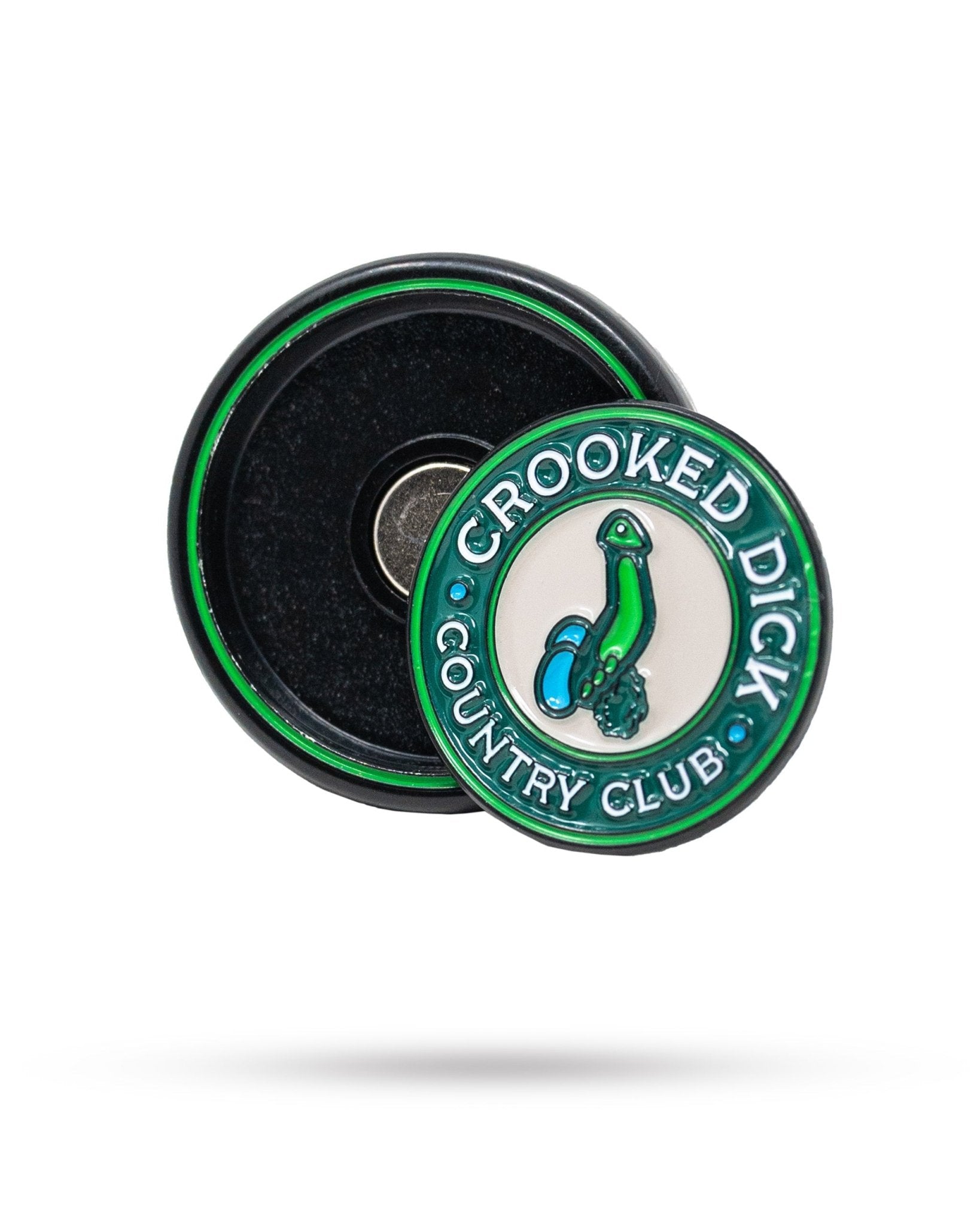 Pop Out Medallion Ball Marker - Crooked Dick - Black Girl Golf