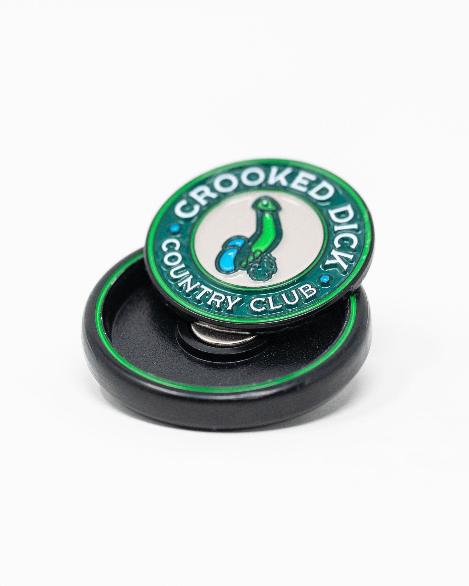 Pop Out Medallion Ball Marker - Crooked Dick - Black Girl Golf
