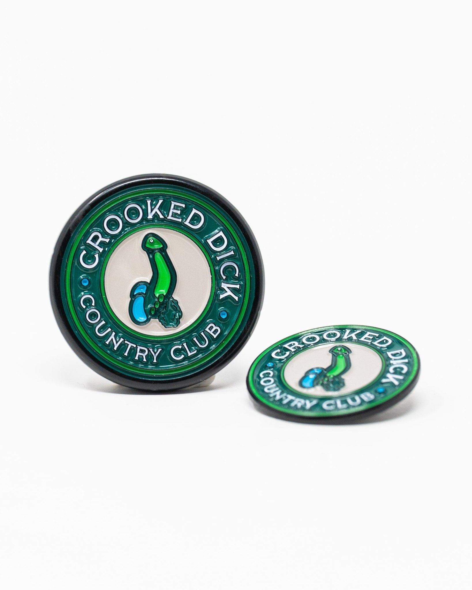 Pop Out Medallion Ball Marker - Crooked Dick - Black Girl Golf