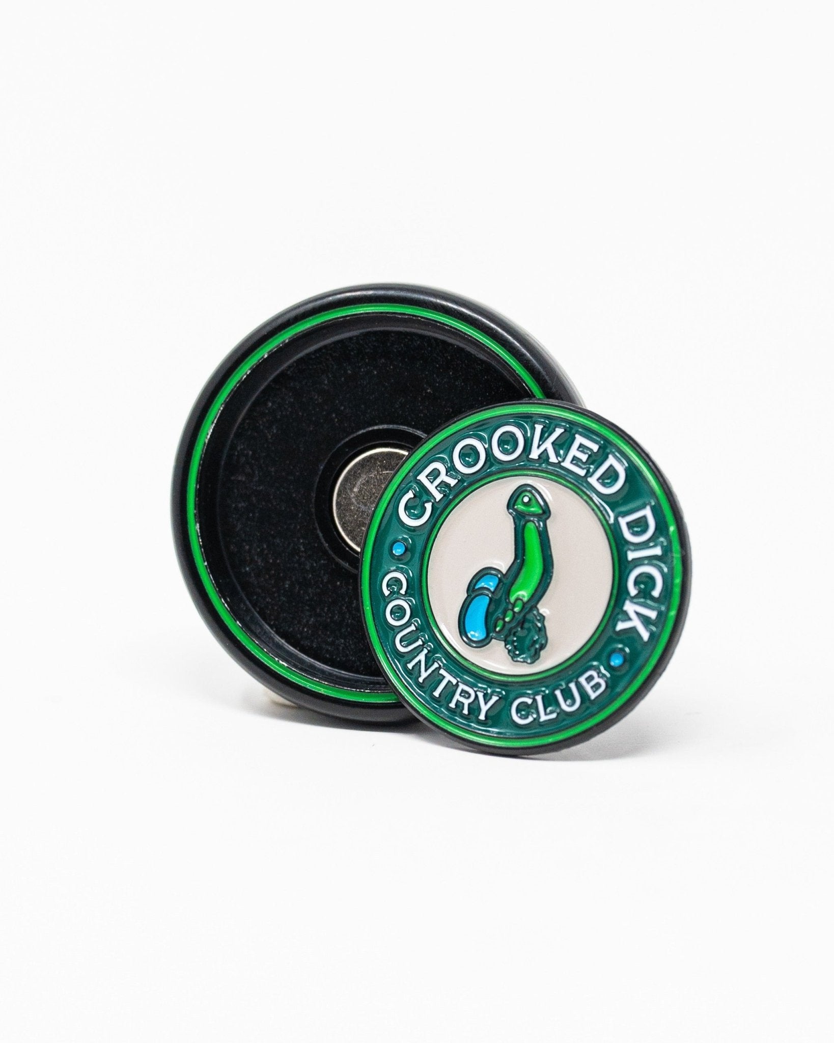 Pop Out Medallion Ball Marker - Crooked Dick - Black Girl Golf