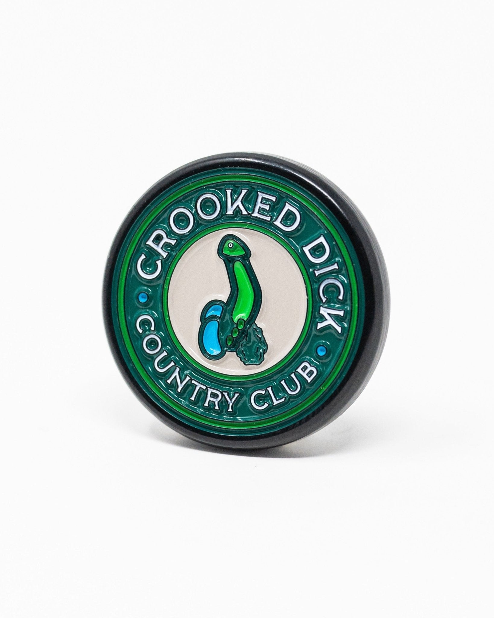 Pop Out Medallion Ball Marker - Crooked Dick - Black Girl Golf