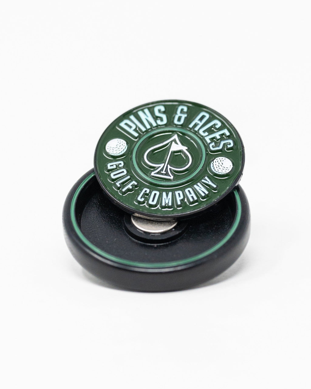 Pop Out Medallion Ball Marker - Green - Black Girl Golf