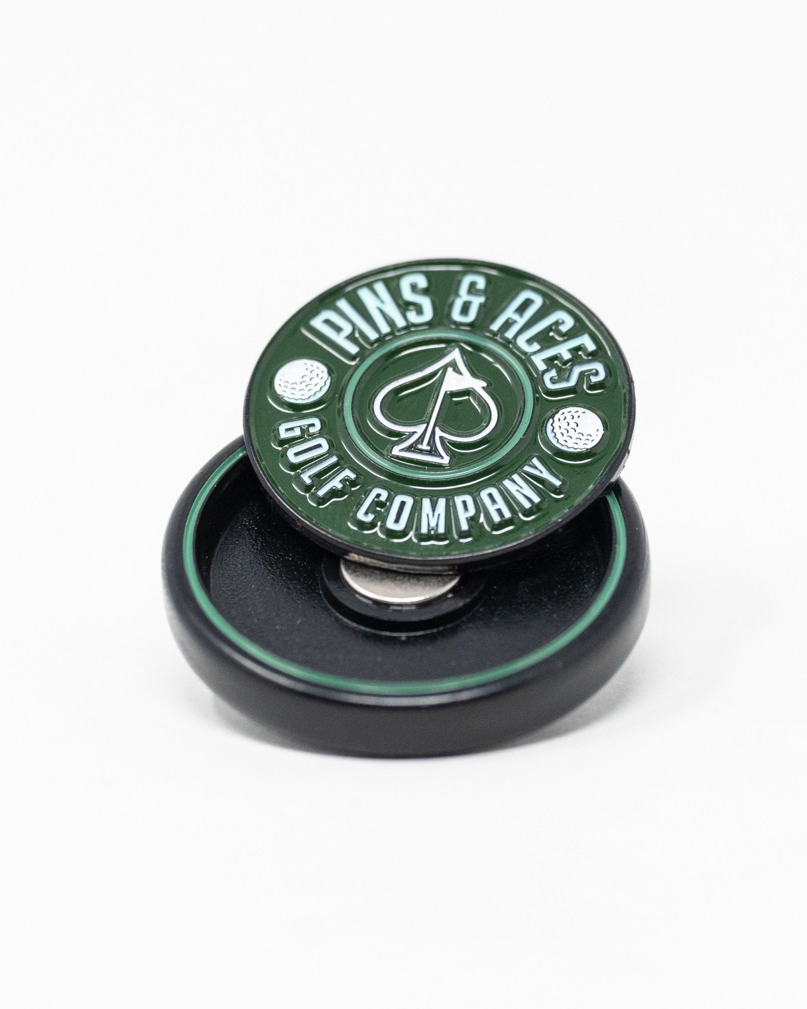 Pop Out Medallion Ball Marker - Green - Black Girl Golf