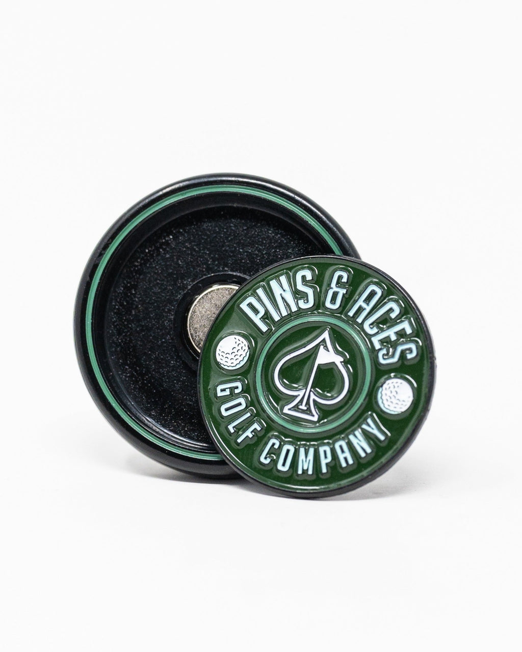 Pop Out Medallion Ball Marker - Green - Black Girl Golf