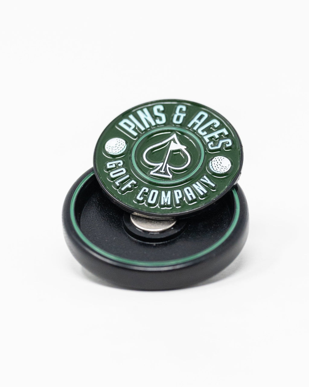 Pop Out Medallion Ball Marker - Green - Black Girl Golf